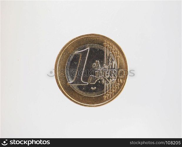1 euro coin, European Union. 1 euro coin money (EUR), currency of European Union