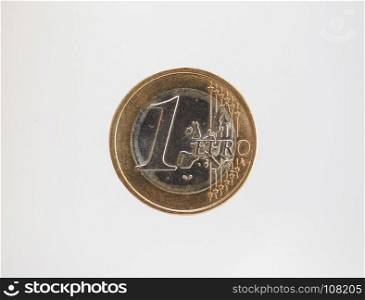 1 euro coin, European Union. 1 euro coin money (EUR), currency of European Union