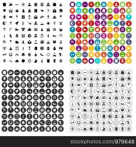 100 religious festival icons set vector in 4 variant for any web design isolated on white. 100 religious festival icons set vector variant