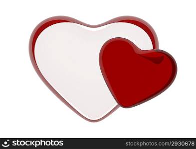12000px glass huge HQ 3d hearts (love, valentine day, wedding series)