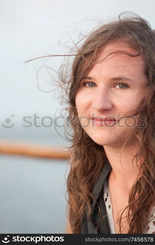 17 year old girl smiling at camera