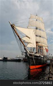 19th century sailing ship, San Diego, California