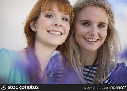 2 Girl friends smiling
