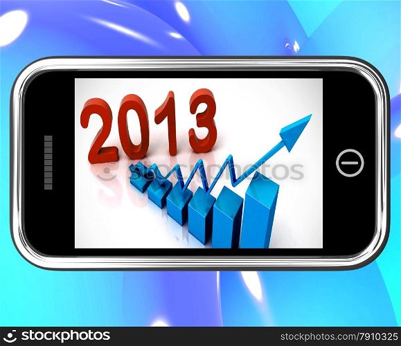 . 2013 Statistics On Smartphone Showing Future Progression And Forecast Chart