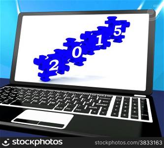 . 2015 On Laptop Shows Future Festivities And Celebrations