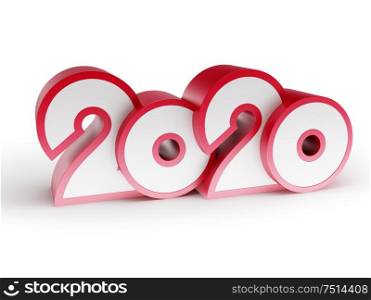 2020 Happy new year creative design background or greeting card