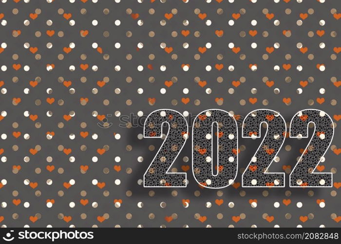 2022 background design of 2022. Happy New Year 2022. Postcard New Year 2022.