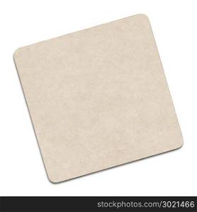 2d illustration of a blank coaster
