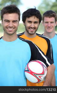 3 football players