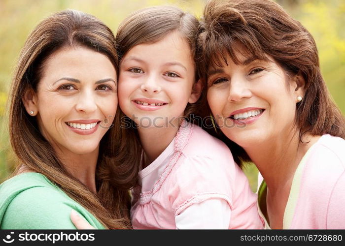 3 generations Hispanic women