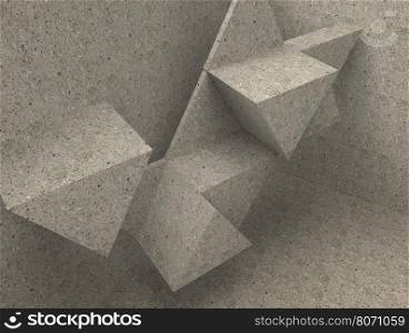 3d Abstract Architecture. 3d render illustration