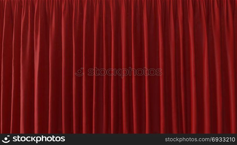 3d Abstract Background of the Red Curtain