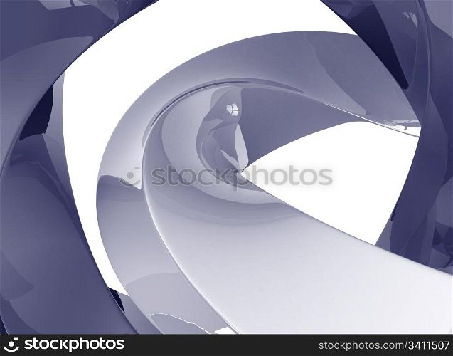 3d abstract background over white. Rendering image