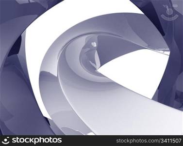 3d abstract background over white. Rendering image