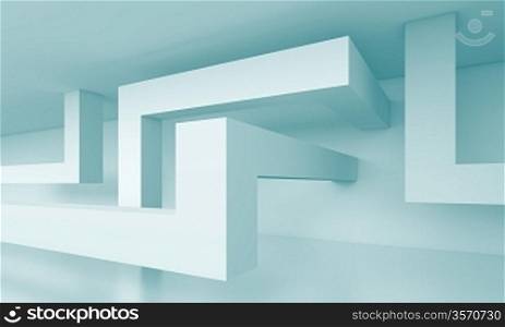 3d Abstract Building Blocks Background