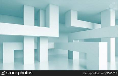 3d Abstract Building Blocks Background