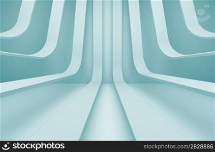 3d Abstract Futuristic Interior Background