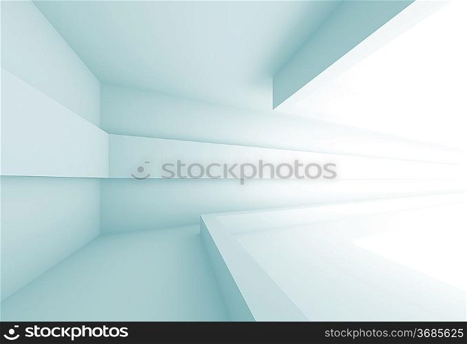 3d Abstract Futuristic Interior Background