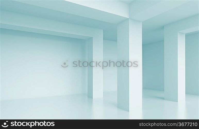 3d Abstract Modern Interior Concept