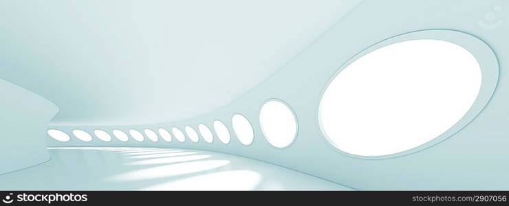 3d Abstract Panoramic Architecture Background