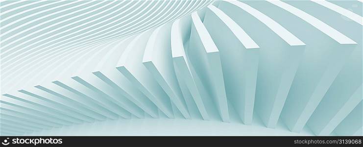 3d Abstract Panoramic Architecture Concept