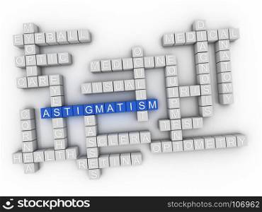 3d Astigmatism Concept word cloud