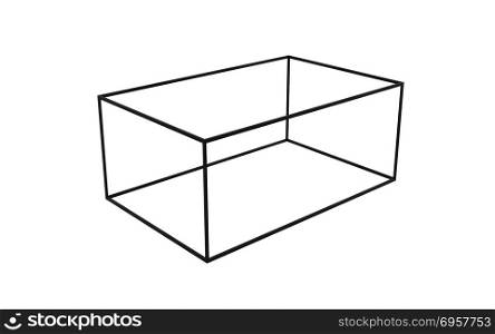 3D Black Empty Box Frame isolated on white background, clipping . 3D Black Empty Box Frame isolated on white background, clipping path inside. 3D Black Empty Box Frame isolated on white background, clipping path inside