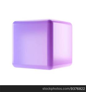 3d block object cube abstract geometric shape. Realistic glossy lilac gradient luxury template decorative design illustration. Minimalist bright element mockup isolated with clipping path.. 3d block object cube abstract geometric shape. Realistic glossy lilac gradient luxury template decorative design illustration. Minimalist bright element mockup isolated with clipping path