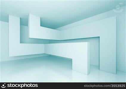 3d Blue Abstract Architecture Background