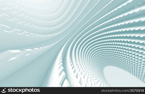 3d Blue Abstract Architecture Background