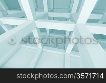 3d Blue Abstract Architecture Background