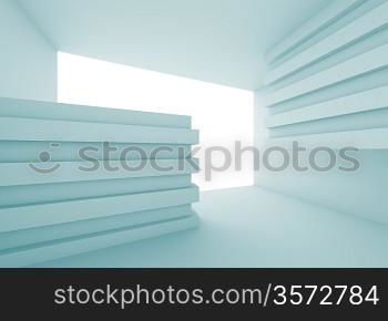 3d Blue Abstract Architecture Background