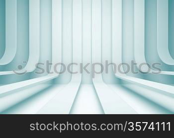 3d Blue Abstract Architecture Background