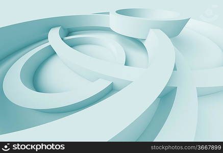 3d Blue Abstract Architecture Background