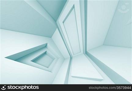 3d Blue Abstract Architecture Design