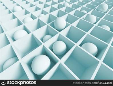3d Blue Abstract Architecture Wallpaper