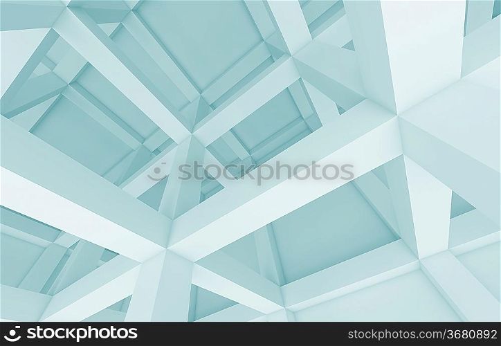 3d Blue Abstract Industrial Design