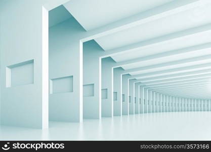 3d Blue Abstract Tunnel Background