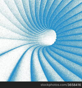 3d Blue Abstract Tunnel Design