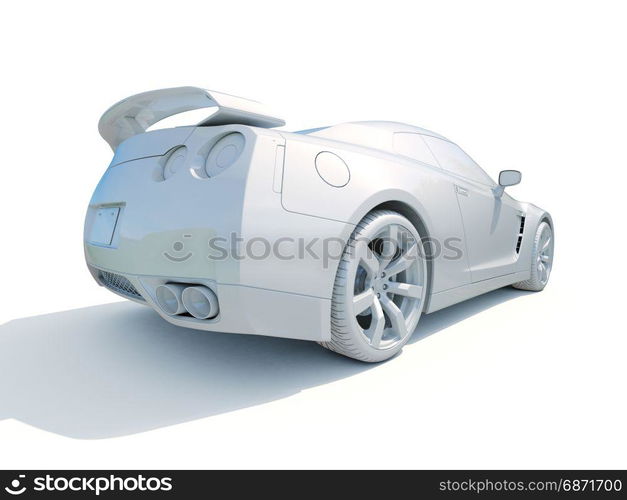 3d Car White Icon, 3d Car Blank Template, 3d White Car Icon with Shadow ...