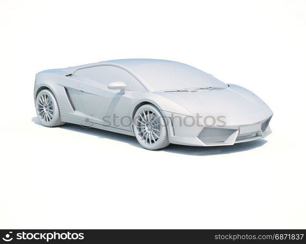 3d Car White Icon, 3d Car Blank Template, 3d White Car Icon with Shadow, Business Sedan Car on White Background, Automobile Isolated, Automobile Service Sign, Auto Body, Automobile Industry