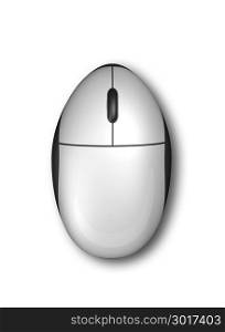 3D computer mouse isolated on white background. 3D computer mouse isolated on white
