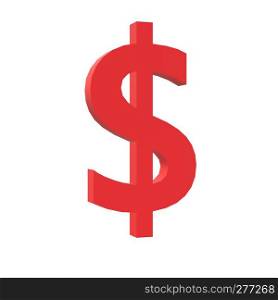 3D dollar icon on black background. flat style. dollar icon for your web site design, logo, app, UI. 3D dollar symbol. money sign.