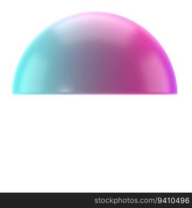 3d element semisphere metal geometric shape. Realistic glossy turquoise and lilac gradient luxury template decorative design illustration. Minimalist bright semi sphere half circle volumed round mockup isolated with clipping path.. 3d element semisphere metal geometric shape. Realistic glossy turquoise and lilac gradient luxury template decorative design illustration. Minimalist bright semi sphere half circle volumed round mockup isolated with clipping path