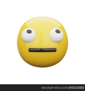 3d emoji Face with Rolling Eyes