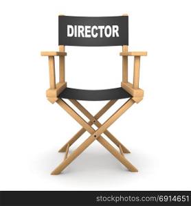 3d front view render of a directors chair