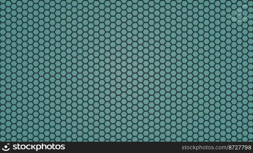 3D Futuristic honeycomb mosaic green background. Realistic geometric mesh cells texture. Abstract white vector wallpaper with hexagon grid.. 3d illustration