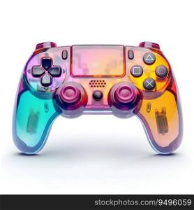 3D Game Controller Isolated on White Background. Generative ai. High quality illustration. 3D Game Controller Isolated on White Background. Generative ai
