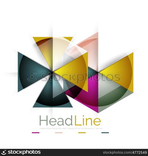 3d geometric abstract background, triangle template