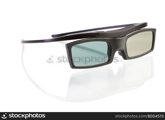 3d glasses isolated on white background